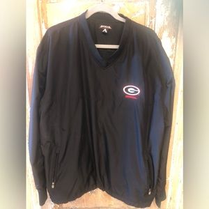 Georgia Bulldogs Antigua Pullover Wind  Jacket Size Large